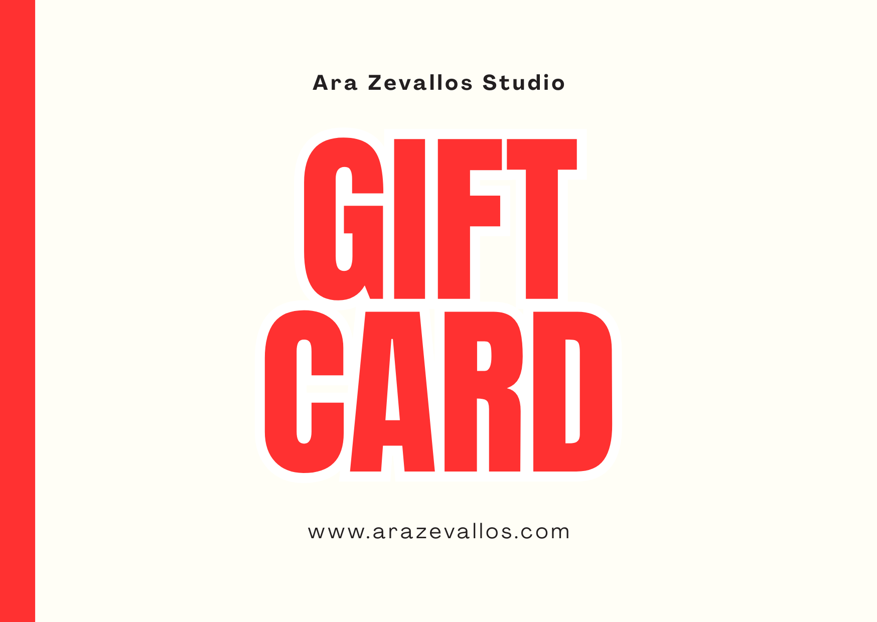 Gift Card Ara Zevallos Studio – El Regalo Perfecto